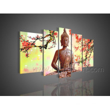 Handmade Buddha pintura a óleo sobre tela para decoração (BU-011)